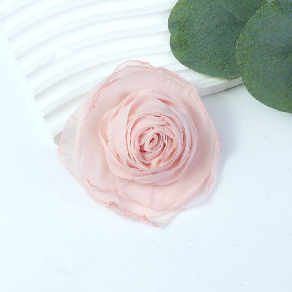 玫瑰花苞烧边花巴洛克颓废风手工布艺纱花服饰头饰辅料配件批发详情5