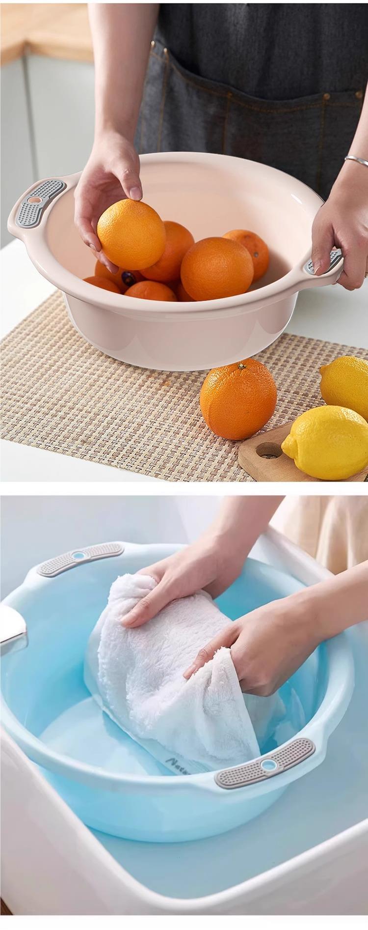 塑料家用耐用洗脸盆加厚洗衣服朔料脸盘可爱少女小盆子女面盆详情12