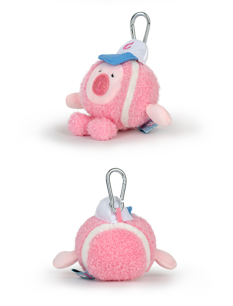 正版对爱运动豚仔网球毛绒玩具公仔挂件汽车钥匙挂饰背包装饰批发详情8