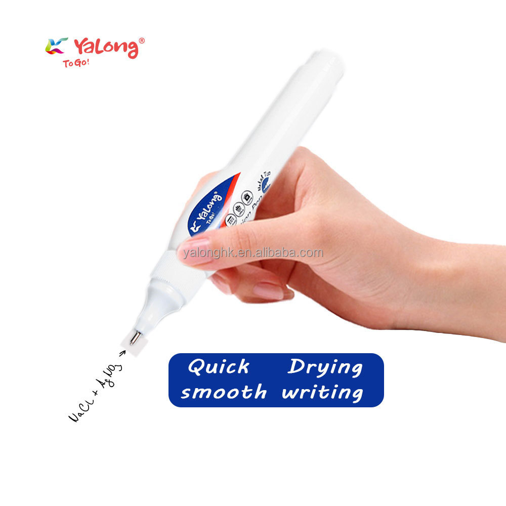 The new 2023 design of the Yalong Cross-border brand correction pen is sufficient for 7 milliliters of standard-sized correction fluid and is suitable pic 4