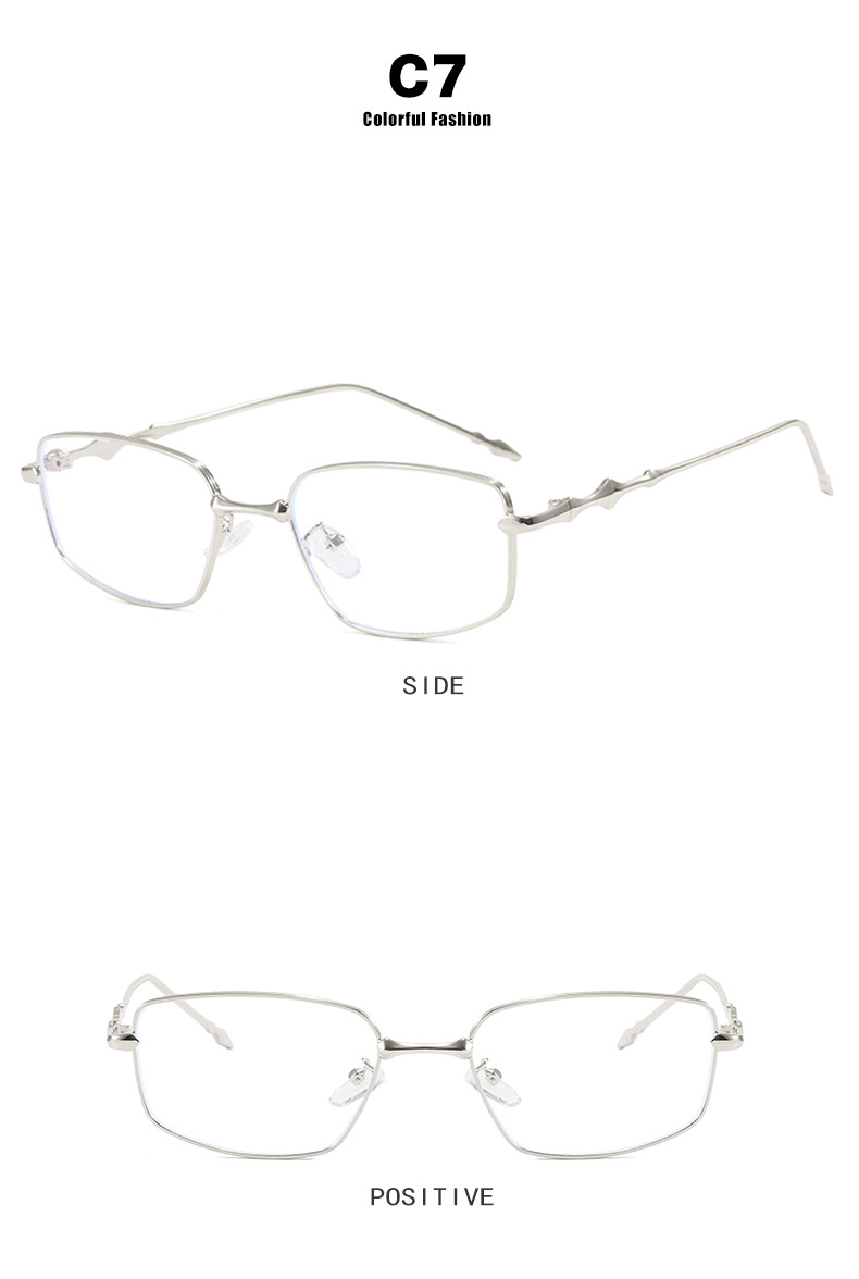 Square irregular-shaped sunglasses for both men and women, small and narrow frame sunglasses, new 2024 high-end retro sunglasses pic 15