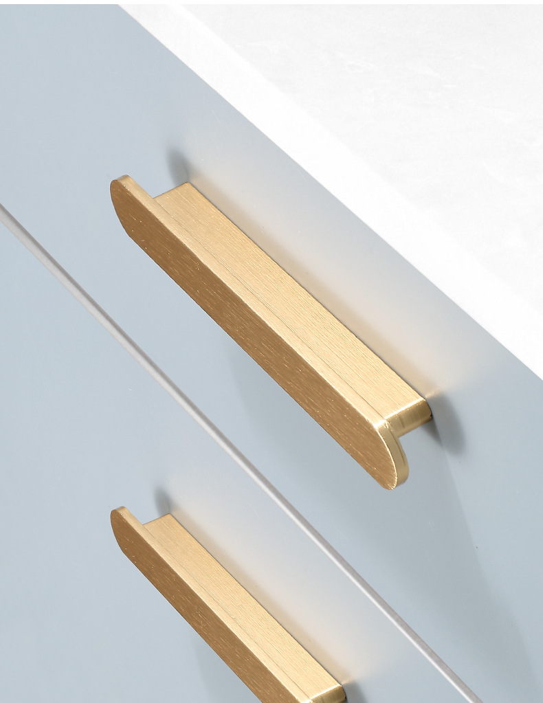Light luxury long wardrobe handle, modern simple and high-end minimalist cabinet door handle, drawer shoe cabinet handle, aluminum alloy pic 9