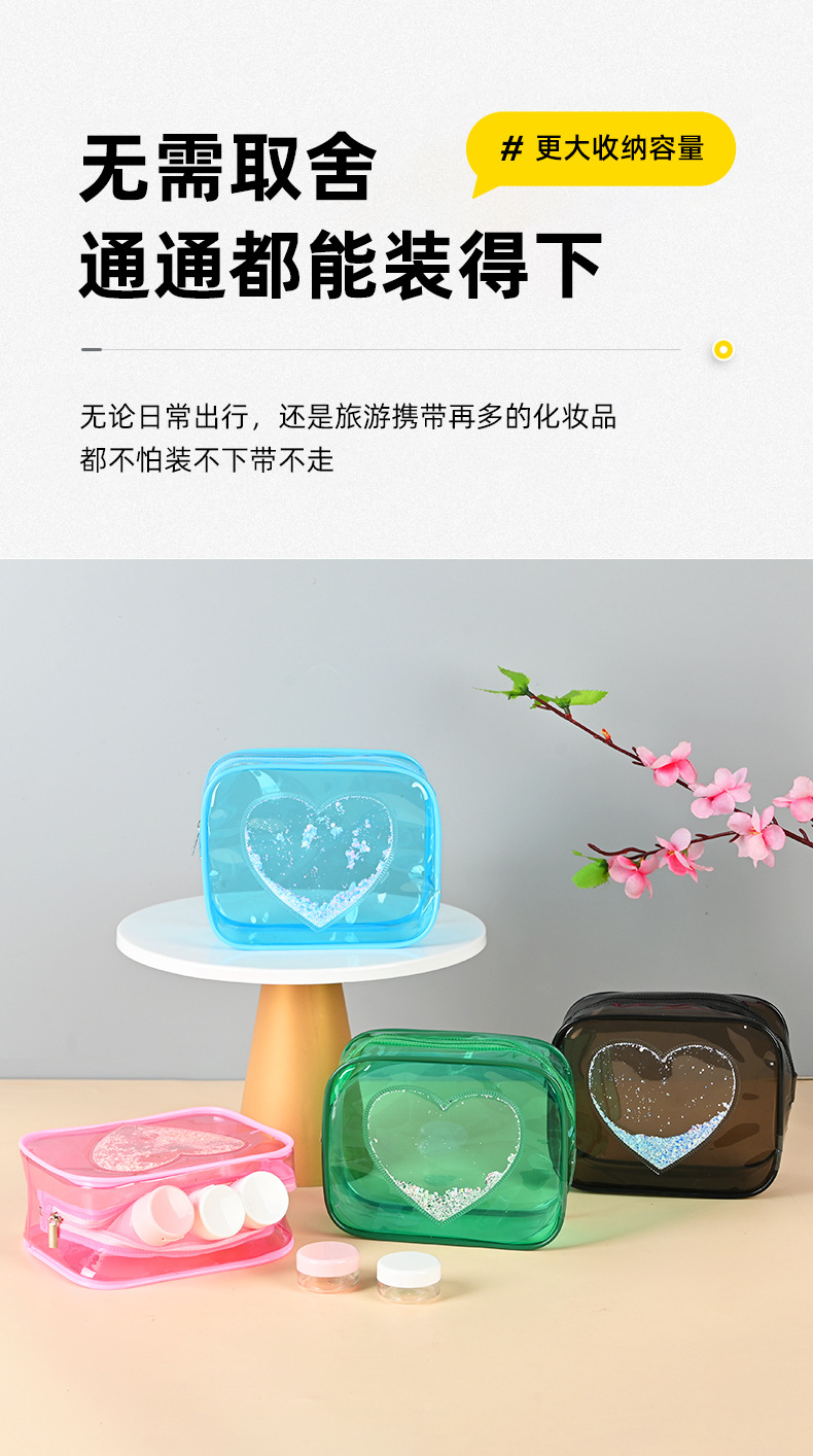 便携PVC化妆包收纳袋可爱洗漱袋多功能化妆品收纳包网红款现货直销妈咪晚宴包袋箱包皮具详情4