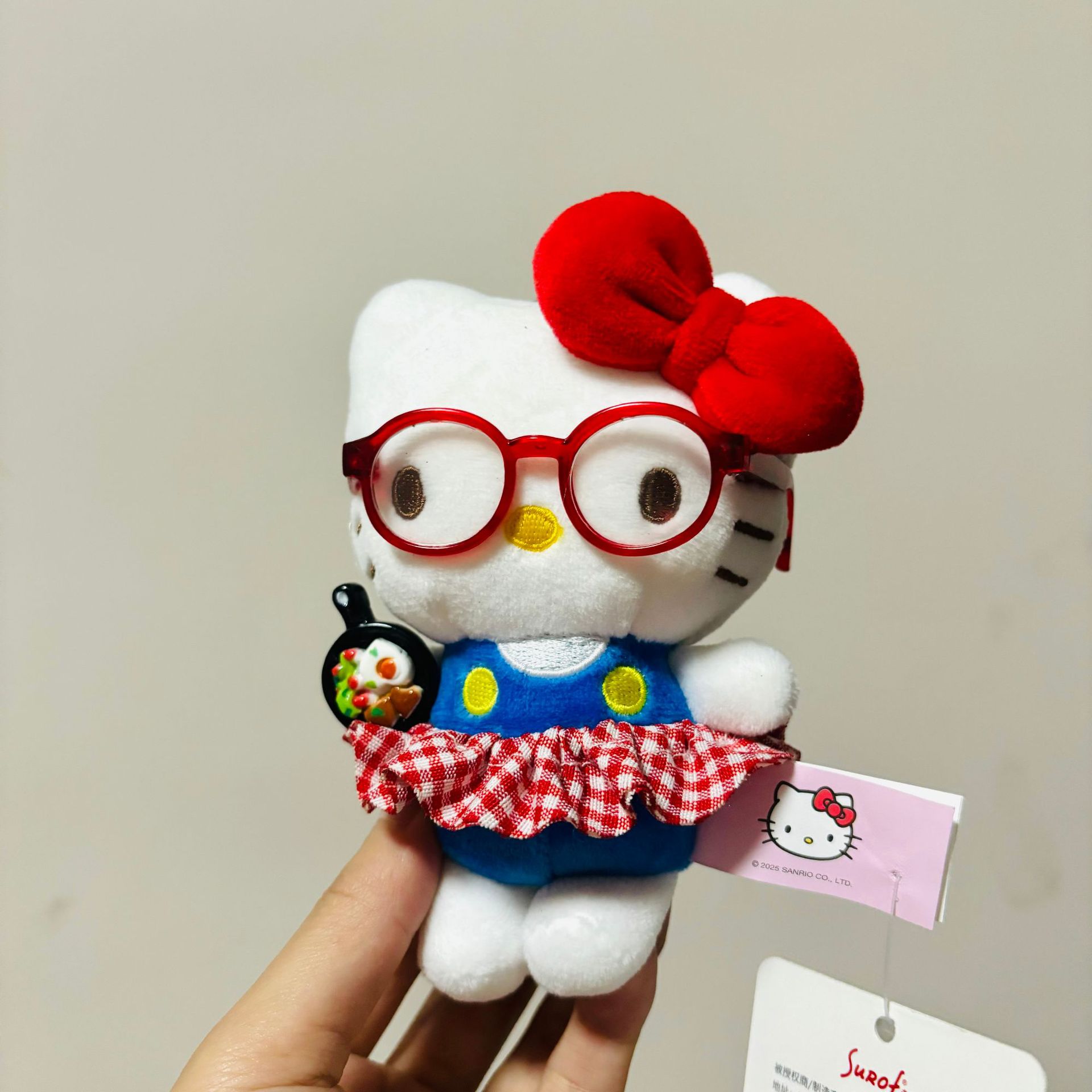 三丽鸥正版hellokitty小挂件公仔包包挂饰毛绒玩偶哈喽kt猫钥匙扣详情8