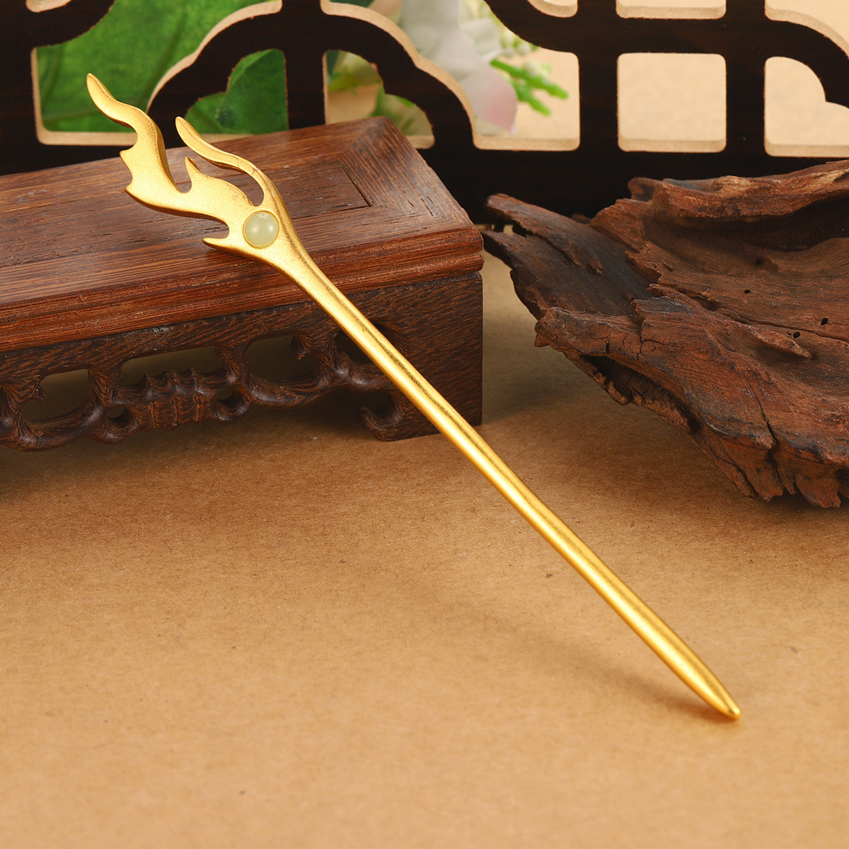 New ancient-style hair accessories, new hair forks, high-end Hanfu accessories, high-end ornaments, hollowed-out dragon geometric auspicious cloud hairpins wholesale pic 41