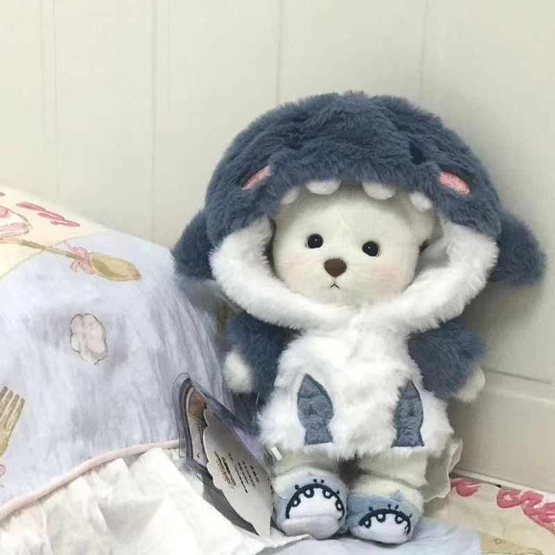 网红鲨鱼变身小熊公仔超萌毛绒玩具布娃娃抱枕玩偶批发送生日礼物详情11