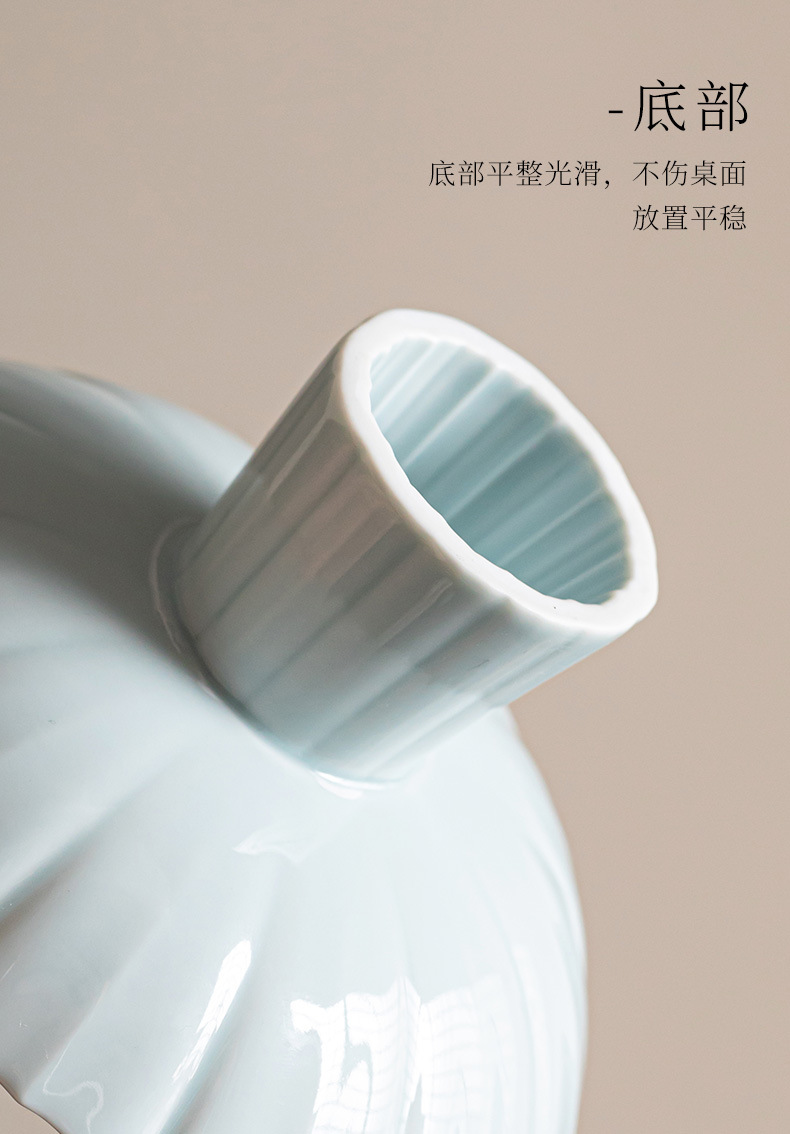 陶瓷家用水果盘中式高脚茶点盘小号茶几点心盘复古禅意干果坚果碟详情10