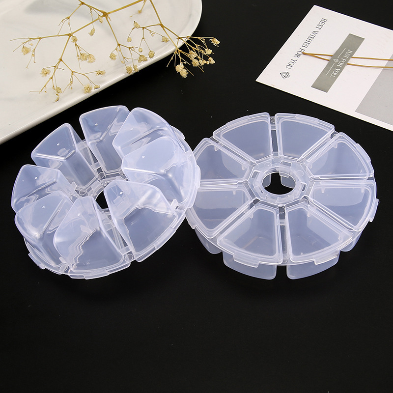 15-compartment transparent plastic box/decorative storage box inserts can be assembled with DIY handmade jewelry accessory materials pic 3