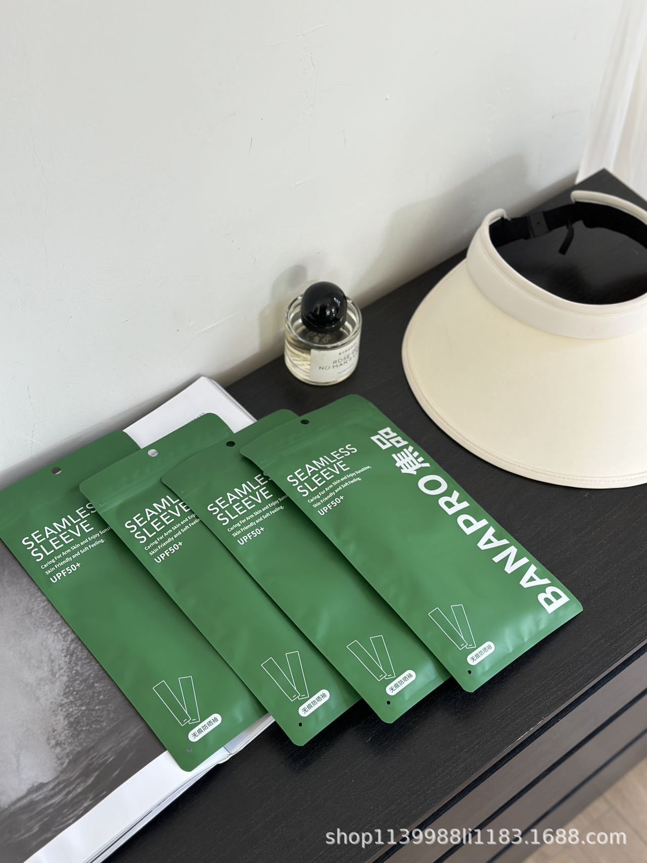 夏季户外防晒BANAPRO无痕防晒袖防紫外线骑行旅行冰丝袖套批发详情1