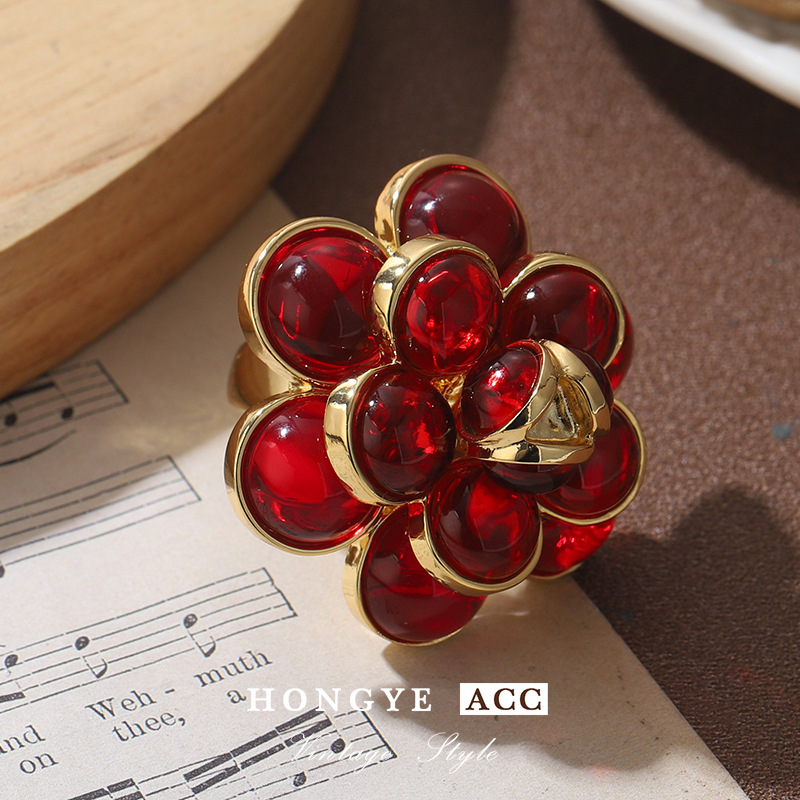 法式复古vintage高档戒指高级感小众中古精致个性西装轻奢指环女详情20