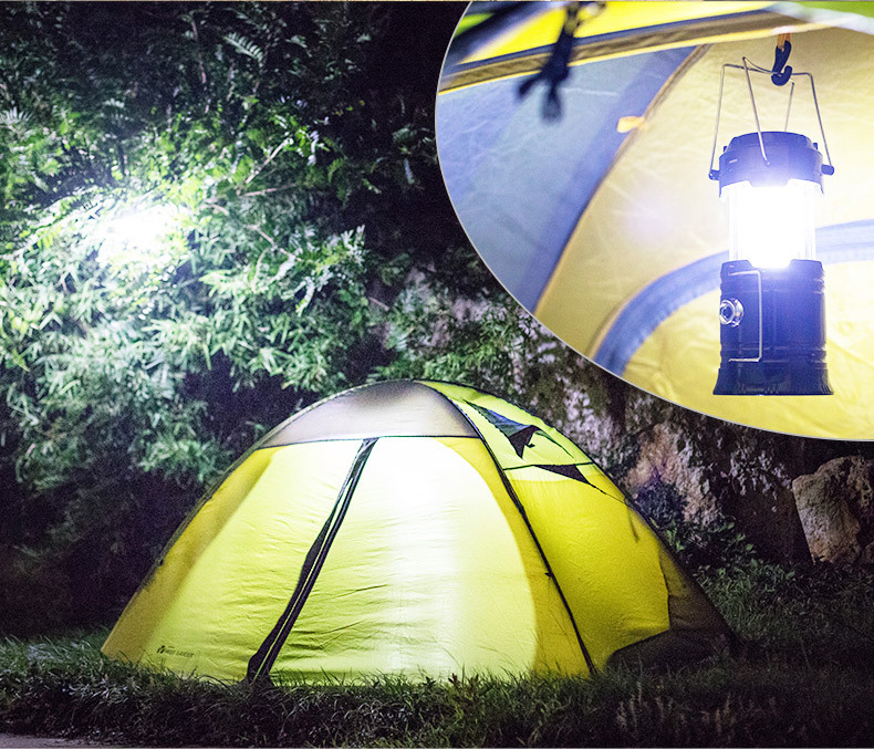【 Same-day stock direct Delivery 】 Solar camping lamps, outdoor horse lanterns, charging lamps, multi-functional camping night market stalls pic 3