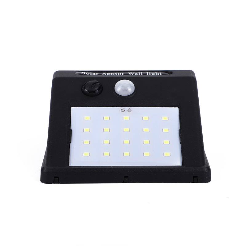 跨境太阳能壁灯LED室外防水庭院灯多功能家用人体感应太阳能壁灯详情7