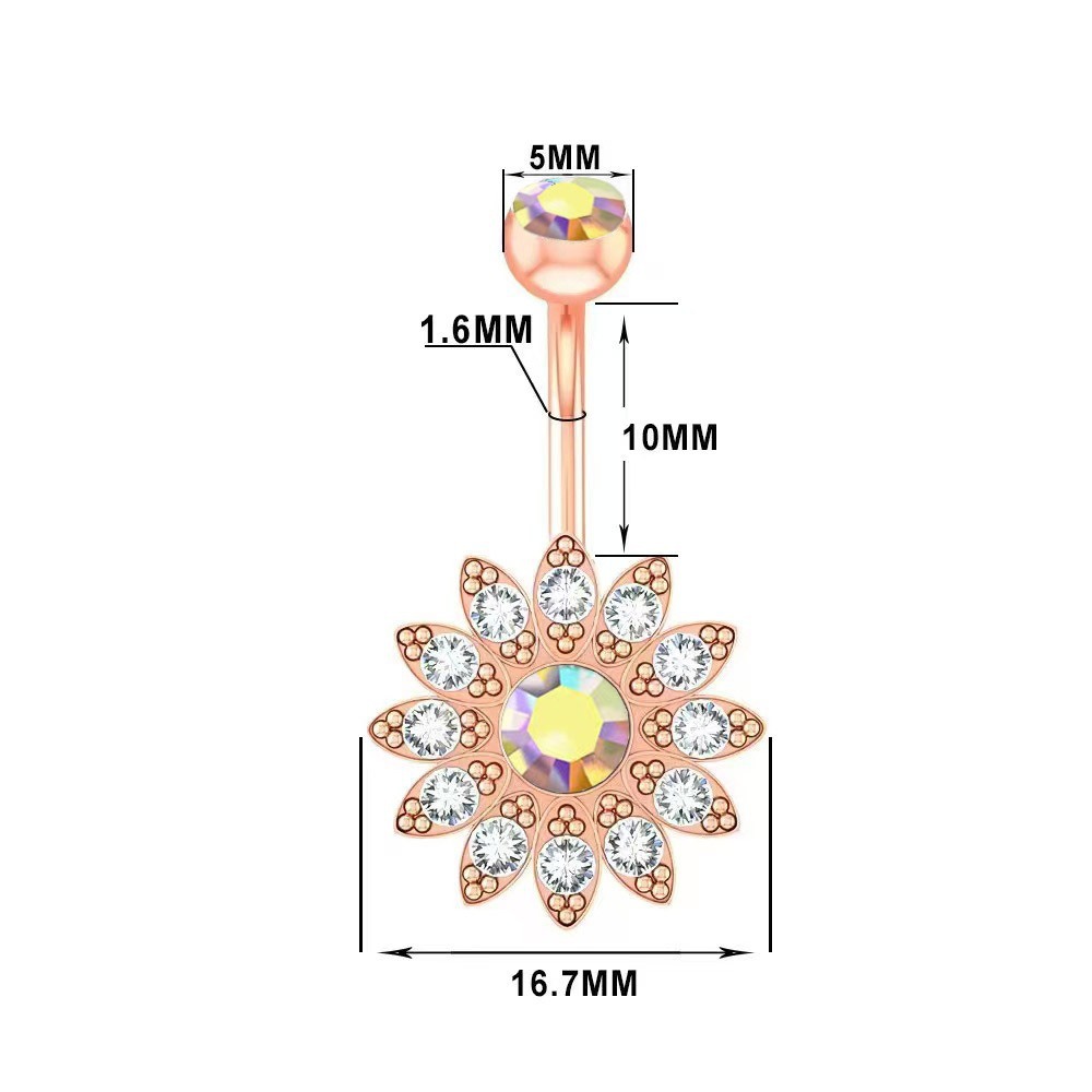 跨境热销316不锈钢合金光球肚脐环脐扣外牙脐钉欧美人体穿刺饰品详情18