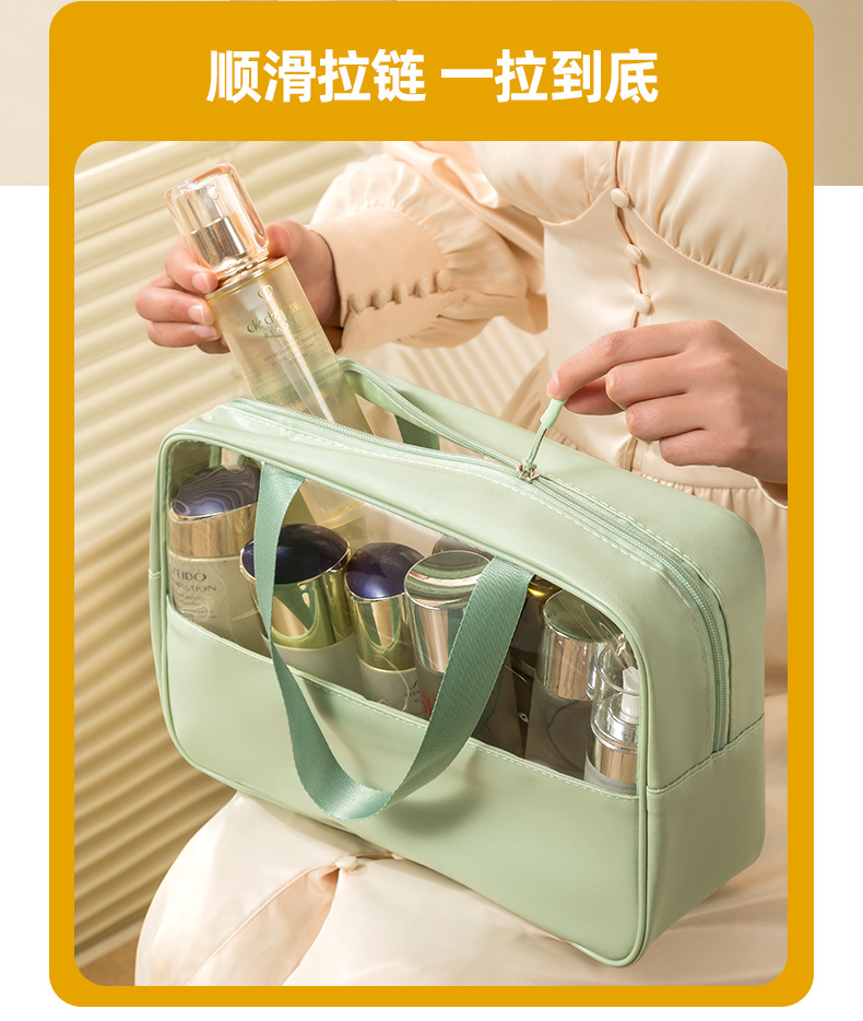 Cross-border best-selling three-piece cosmetic storage bag, large capacity, high appearance level toiletry bag, portable travel storage bag pic 7