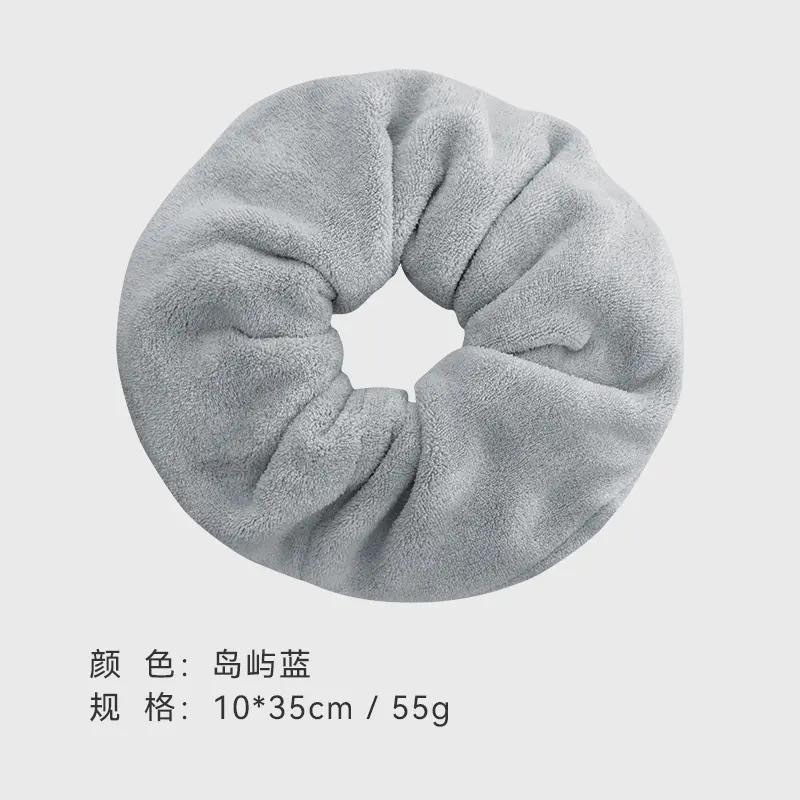 超大号干发毛巾发圈女强吸水毛绒发绳不伤发洗脸两用详情2