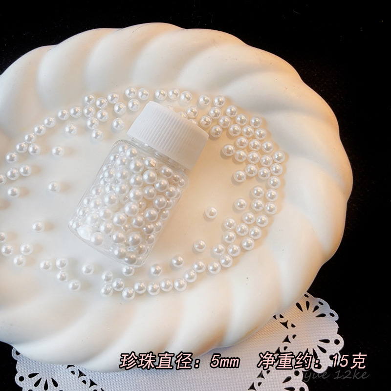 仿真珍珠流麻吵吵球滴胶填充材料手工diy捏捏手作球奶油胶填充物详情9