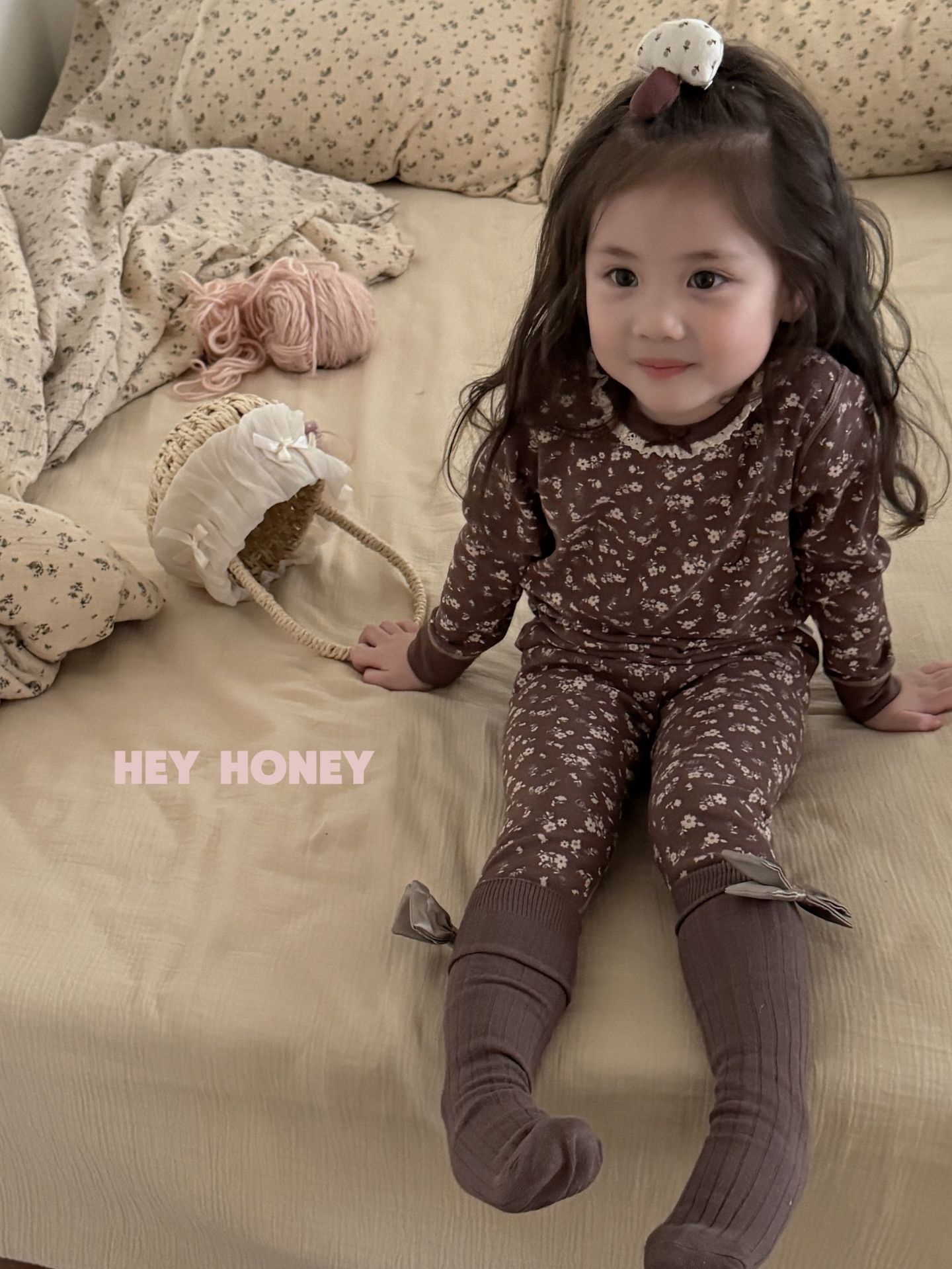 大小卷 Hey honey男女童舒绒秋衣秋裤内衣套装居家服儿童家睡衣详情31