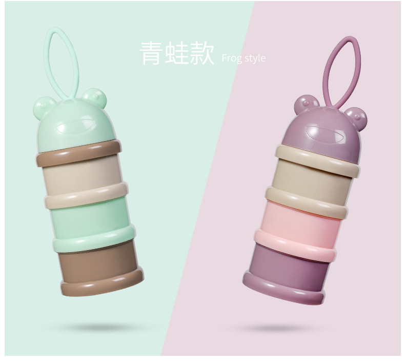 Portable baby milk powder box, packaging milk powder can, light-proof independent sealing milk powder compartment, portable outdoor milk powder storage box pic 10