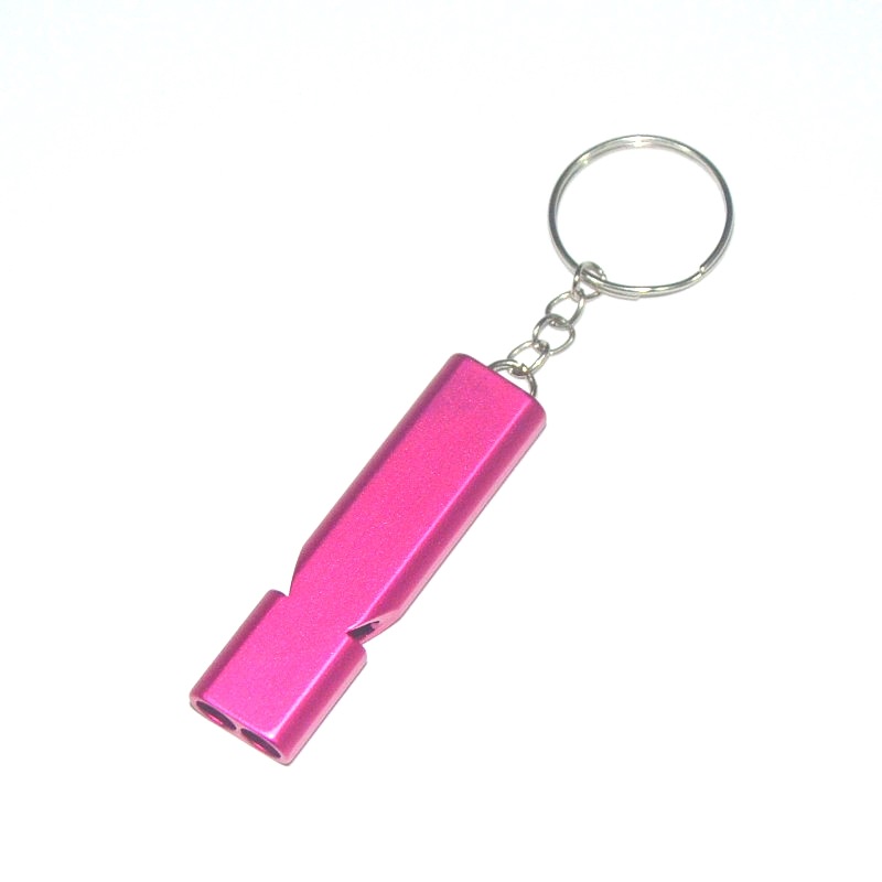 EDC portable outdoor equipment survival blast whistle, dual-tube resonance high-frequency aluminum alloy whistle, dual-frequency whistle pic 7