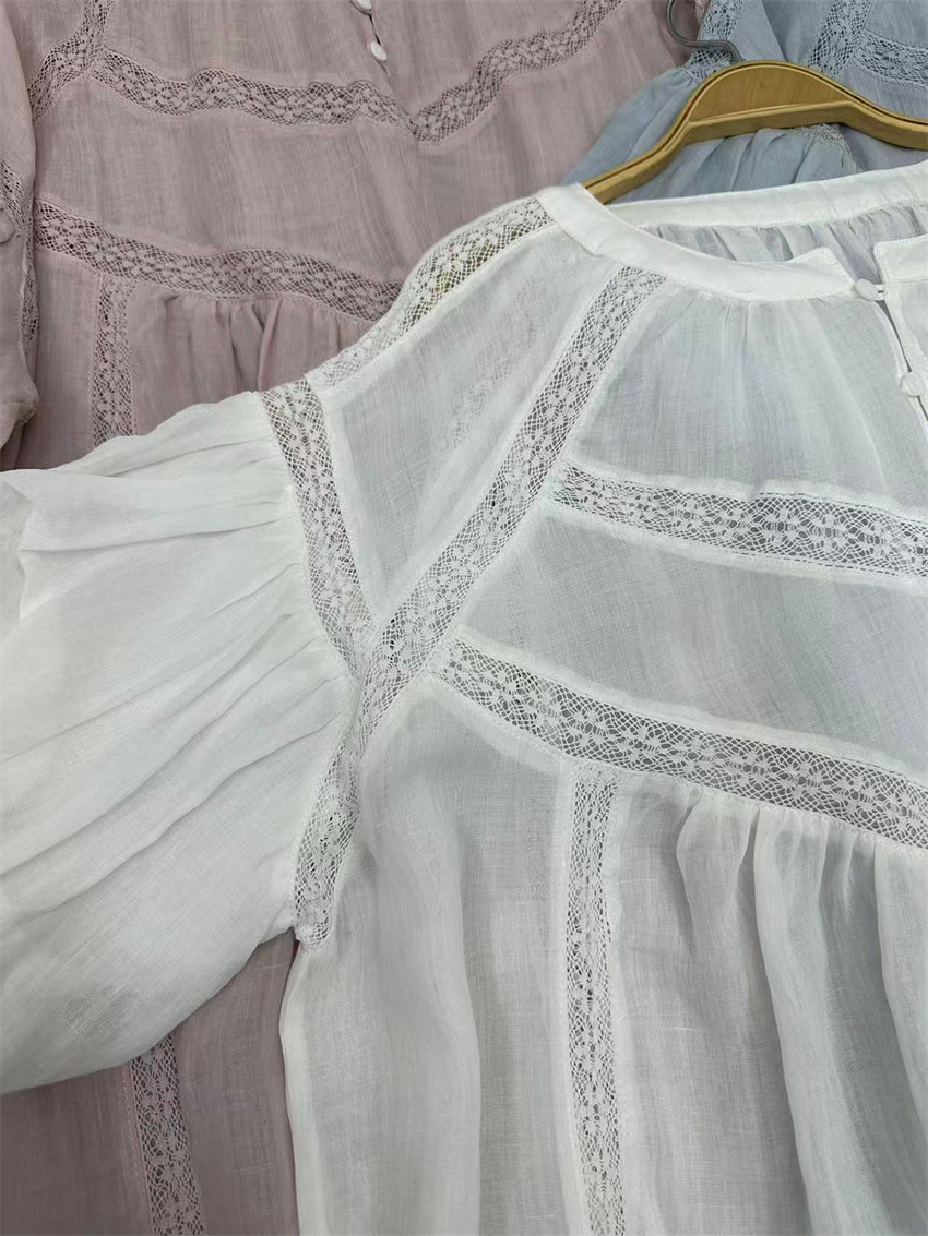 Japanese high-end brand 2025 Summer new style forest-themed artistic Japanese and Korean sweet high-quality ramie dress short sleeve pic 15