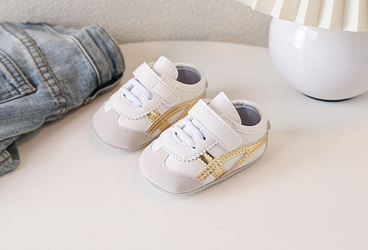 New Spring and Autumn baby sports shoes for boys and girls, color-blocking soft-soled baby shoes, soft-soled baby shoes for 0-1 year old toddlers, no single shoes that fall off pic 16