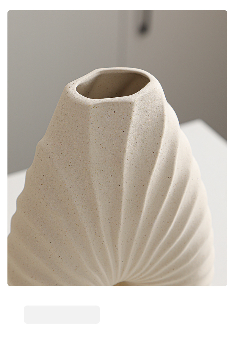 2026 New Nordic ceramic vases, simple flower arrangement vases, home living room decoration ornaments, creative vases, cross-border wholesale pic 10
