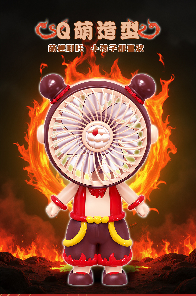 新款小火灵珠手持小风扇usb便携式宿舍小型风扇办公桌面静音超强风详情2