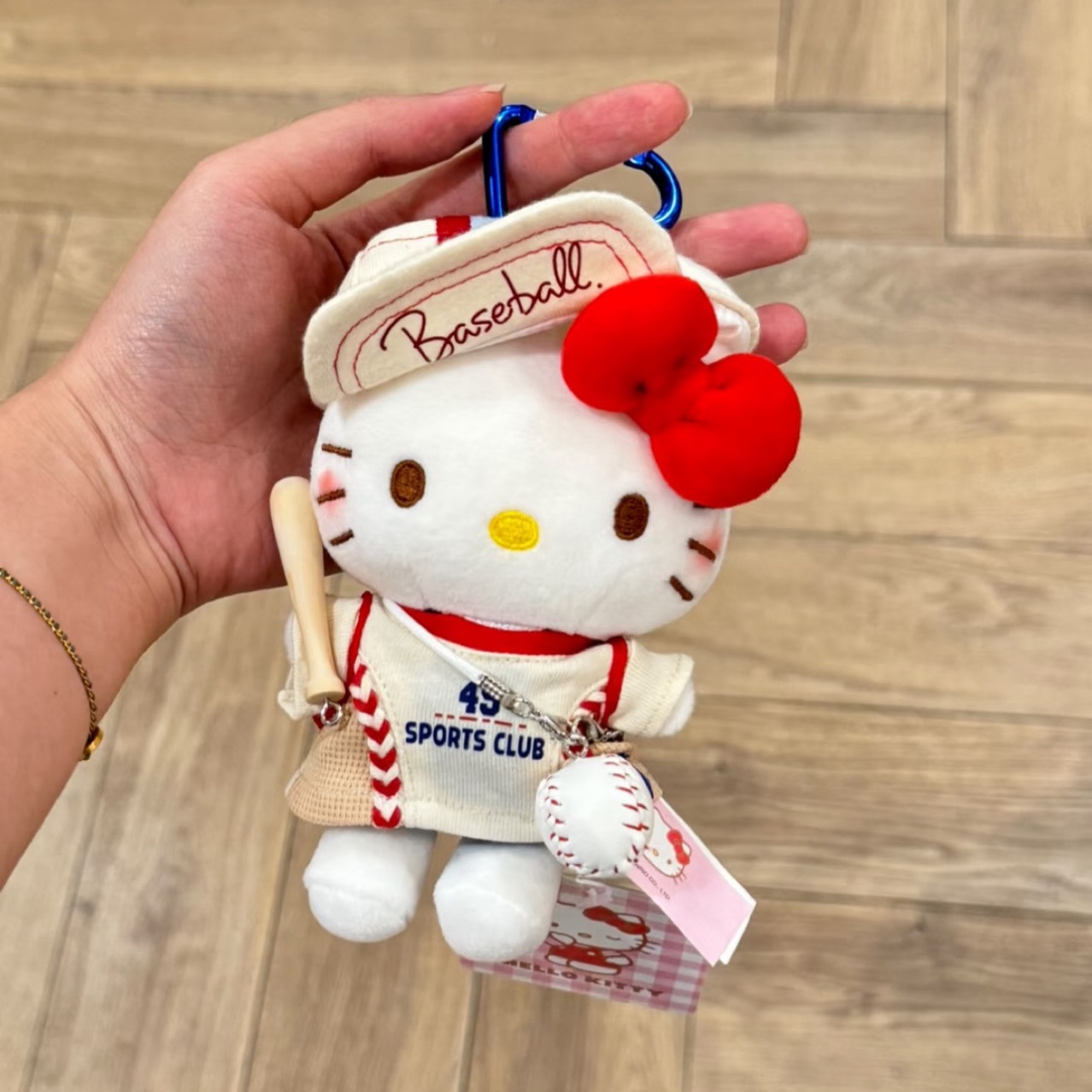Authentic classic KT hellokitty backpack bag pendant, cartoon cute Hello Kitty keychain, plush doll for girls pic 1