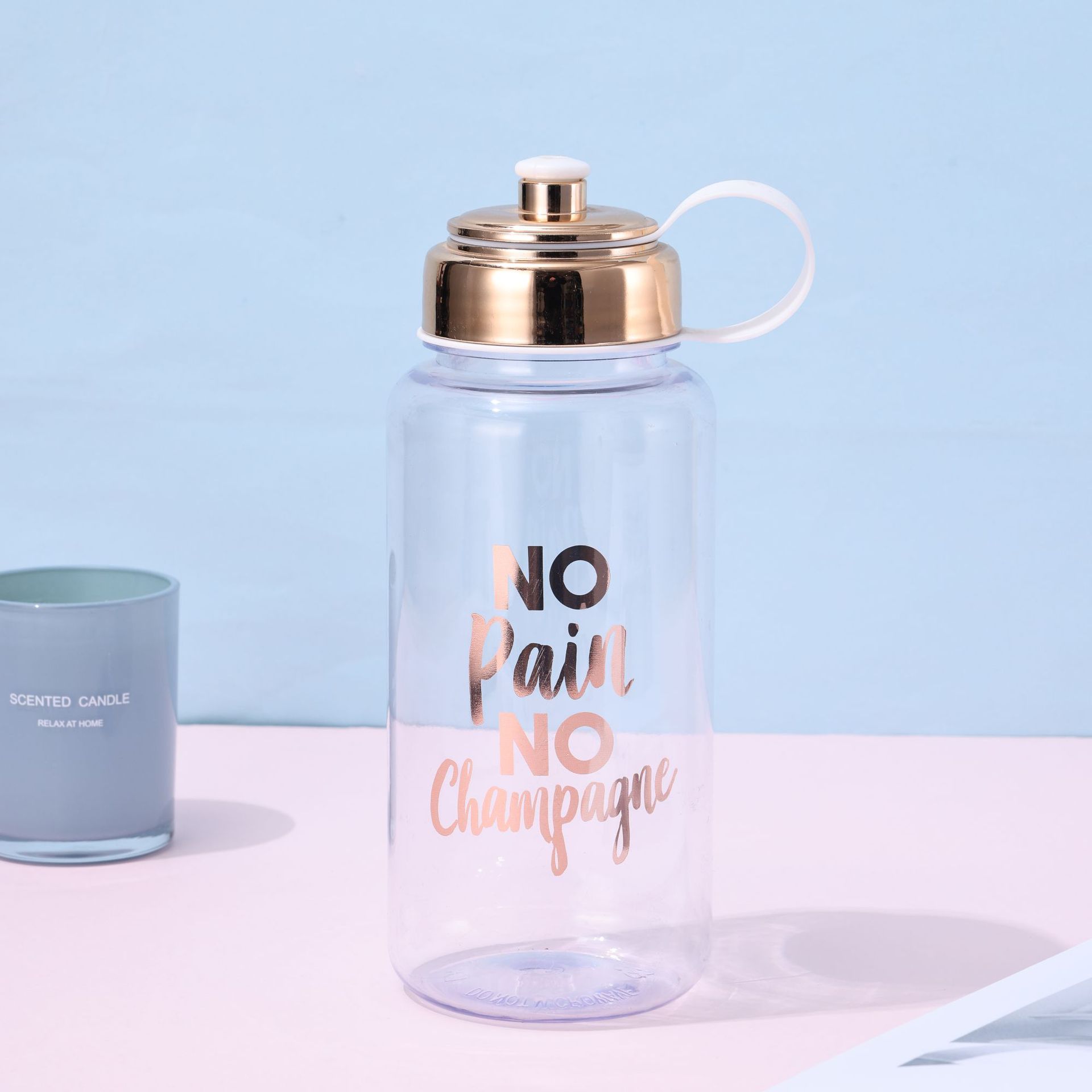 创意简约耐摔塑料水杯大容量运动直饮户外便携随手杯批发日用百货杯具保温瓶详情5