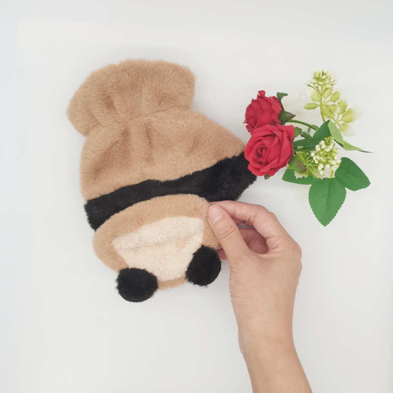 Half-finger gloves, cute bear PAWS, student cycling warm gloves, cartoon girl heart, full-finger plush hand warmers wholesale pic 18