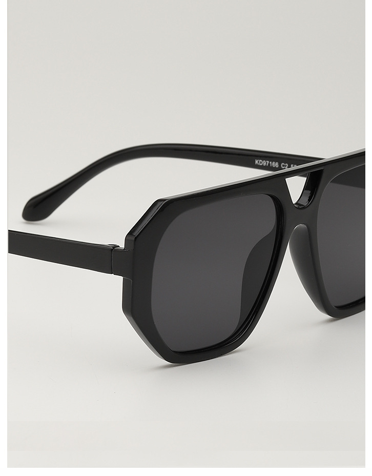European and American retro square frame street style sunglasses, American high-end style ins style trendy sunglasses for men and women, round face sunglasses pic 10