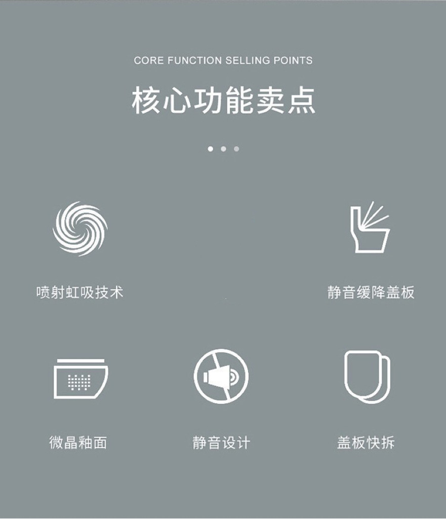 WC toilet新款抽水马桶虹吸式连体坐便器静音陶瓷卫浴大口径座便详情5