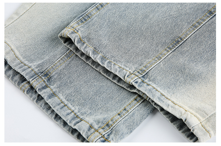 Retro washed curved-cut jeans for men, Spring/Autumn 2026 couple style straight-leg casual long pants pic 22