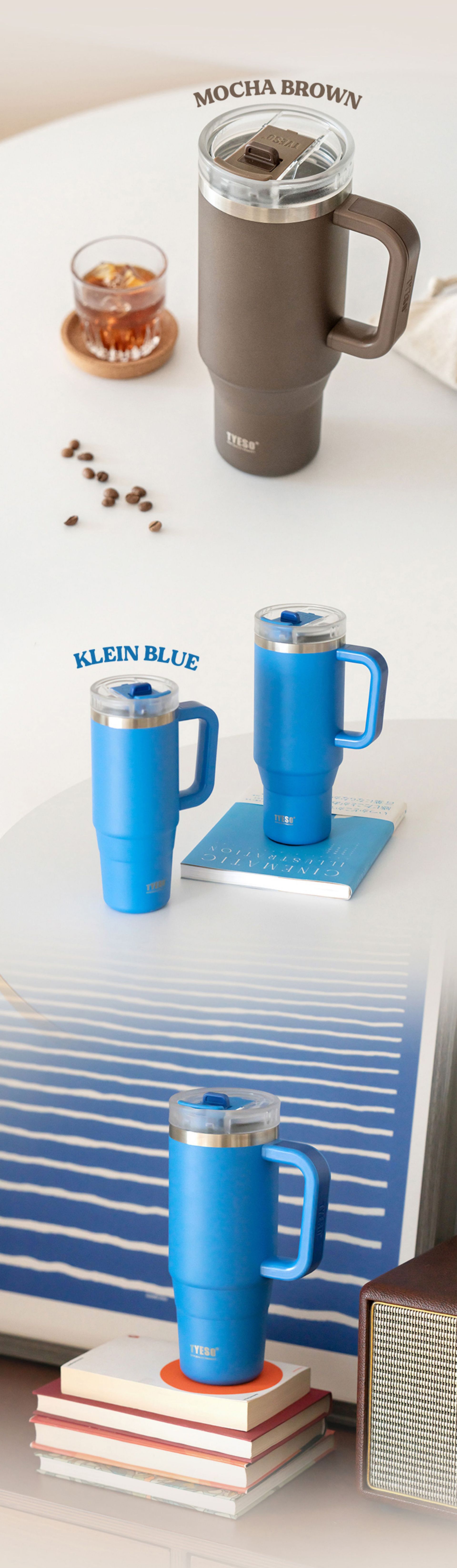 Taishuo portable travel handle thermos cup, girls' office drinking and coffee cup, boys' sports car ice cube flask pic 12