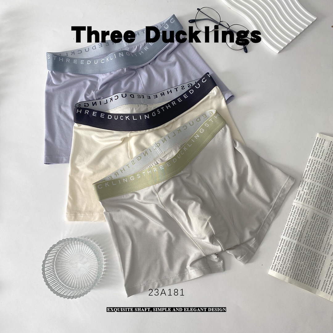少男儿童内裤学生男四角裤初中生三只小鸭青少年大童平角裤3条装详情7