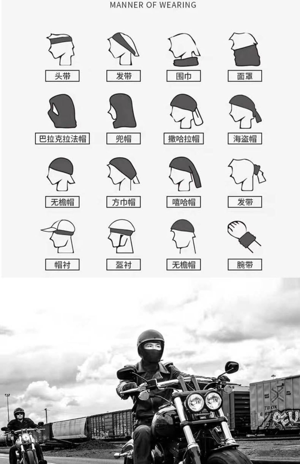 骑行面罩防晒围脖户外圆边大檐帽男登山野营钓鱼透气遮阳渔夫帽子详情16