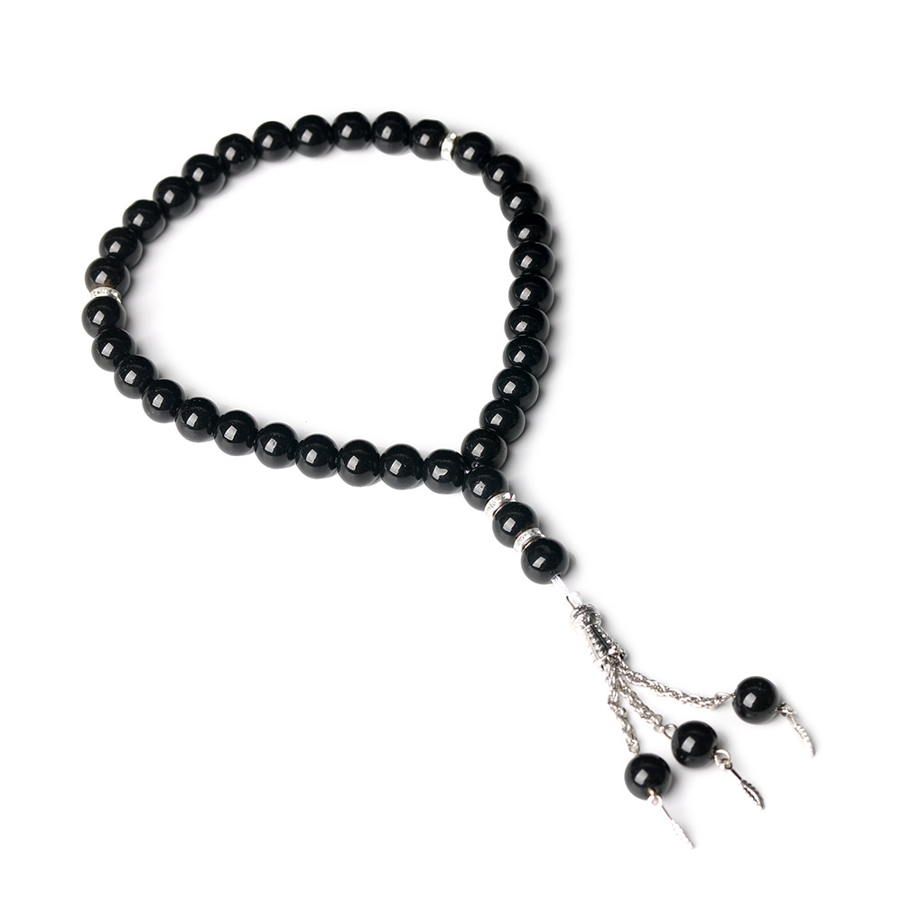 33 pieces of Muslim prayer beads, 10mm crystal bracelet, Misbaha Islamic jewelry cross-border wholesale pic 5
