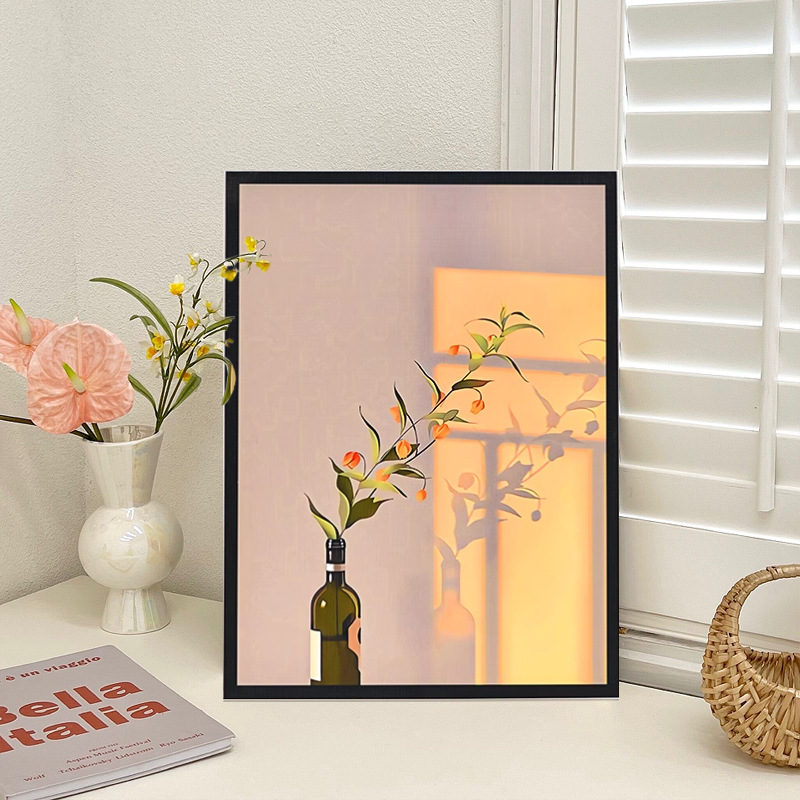 ins风抽象人物艺术摆台画玄关装饰画摆件客厅卧室梳妆台黑白桌画详情3