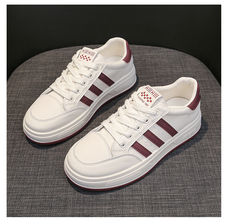 真皮小白鞋女鞋2024早春季时尚百搭厚底单鞋软底休闲鞋运动鞋板鞋详情26