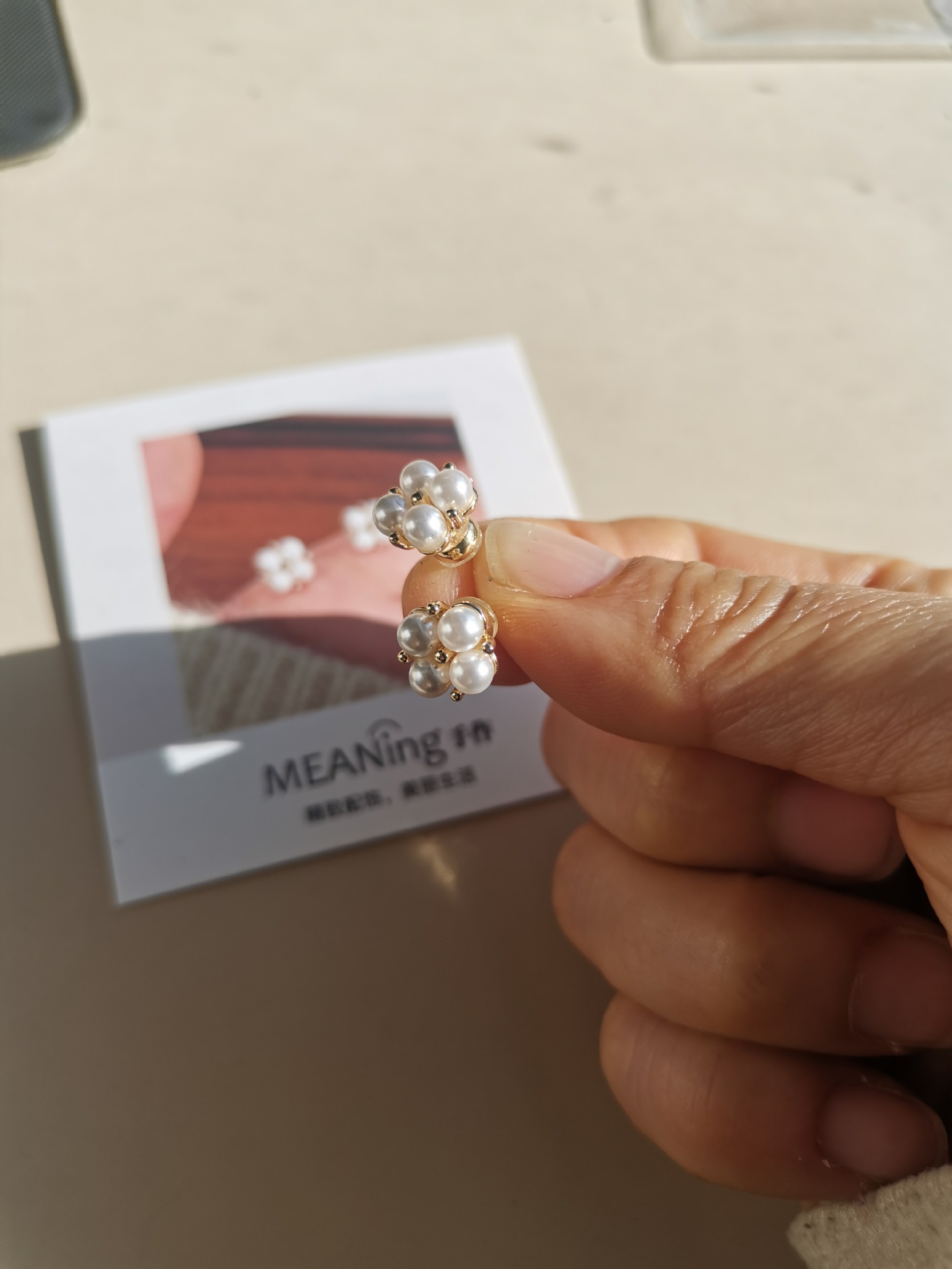 925 silver needle freshwater pearl small stud earrings for women, French, simple and elegant, a popular accessory pic 5