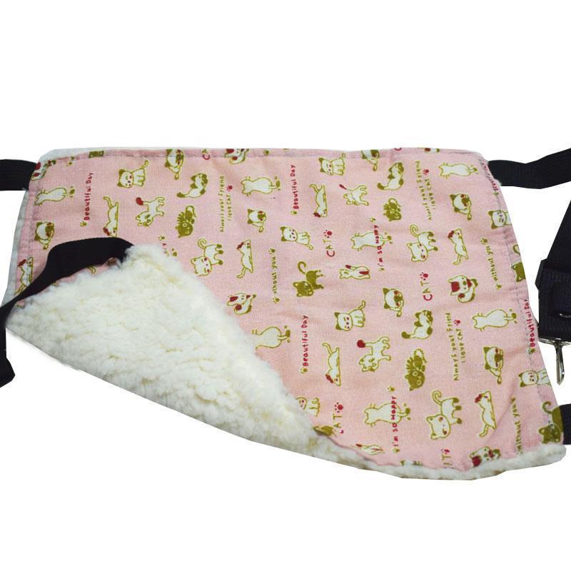 Factory pet supplies canvas cat cages, hammocks with fleece hanging, adjustable length, pet cat hanging beds pic 24