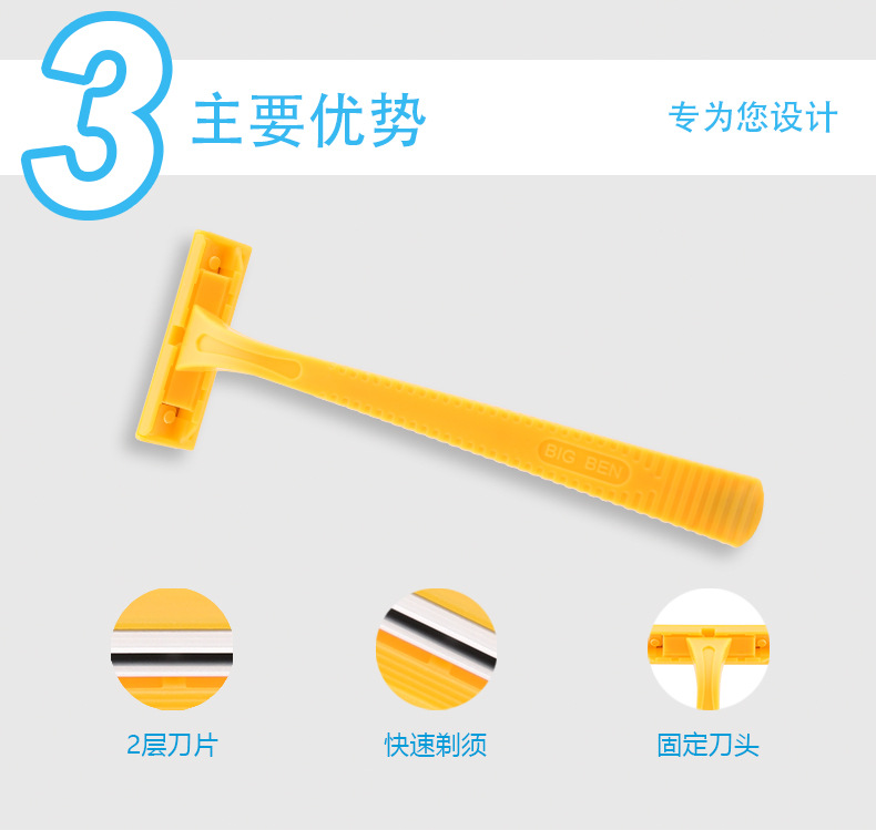 Disposable razor Pearl Max Double-layer lubricated blade razor Full-body hair removal knife Manual shaving knife pic 6