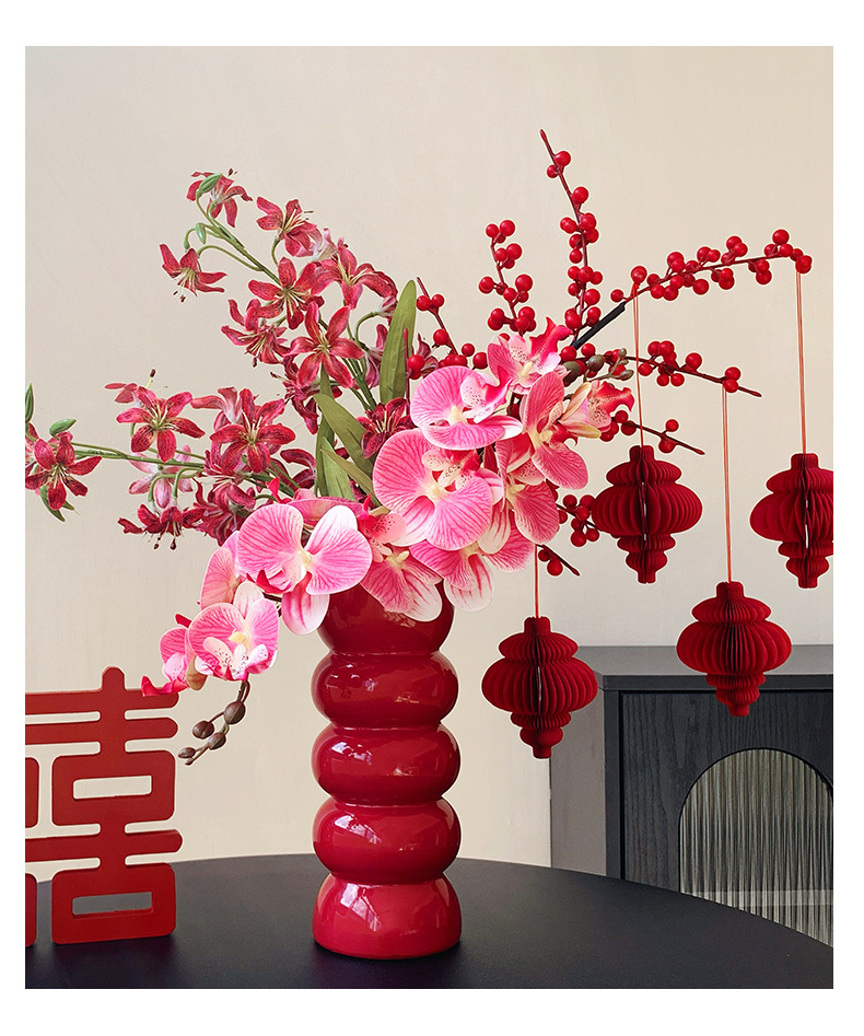 年宵花乔迁开业新居冬青果仿真花束装饰品摆件搬新家婚房结婚布置详情9