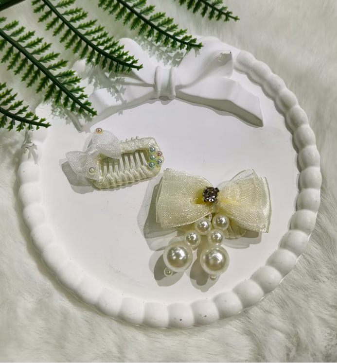 New pet hair clips, handcrafted pet hair accessories, fashionable dog and cat hair clips, headwear, pet accessories pic 8