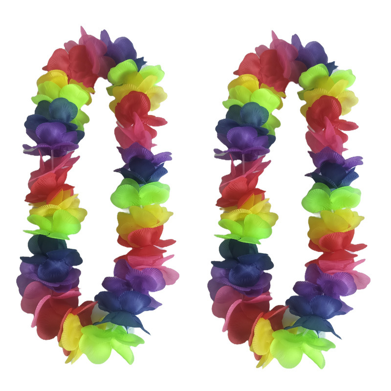 夏威夷桃花花环节日用品生日派对装饰品源头厂家现货供应详情4