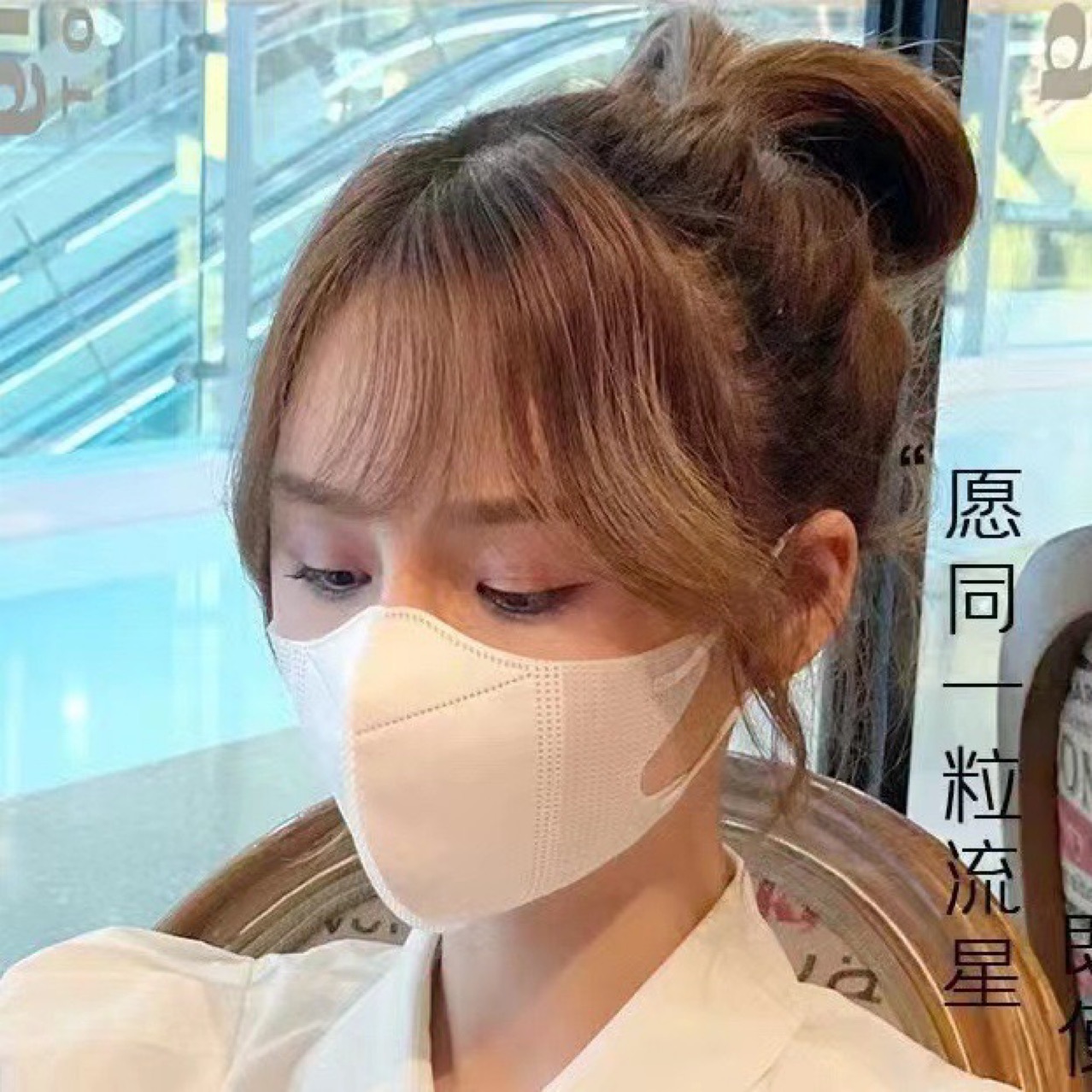 新款3D莫兰迪一次性口罩男女同款独立包装3d网红口罩显脸小详情3