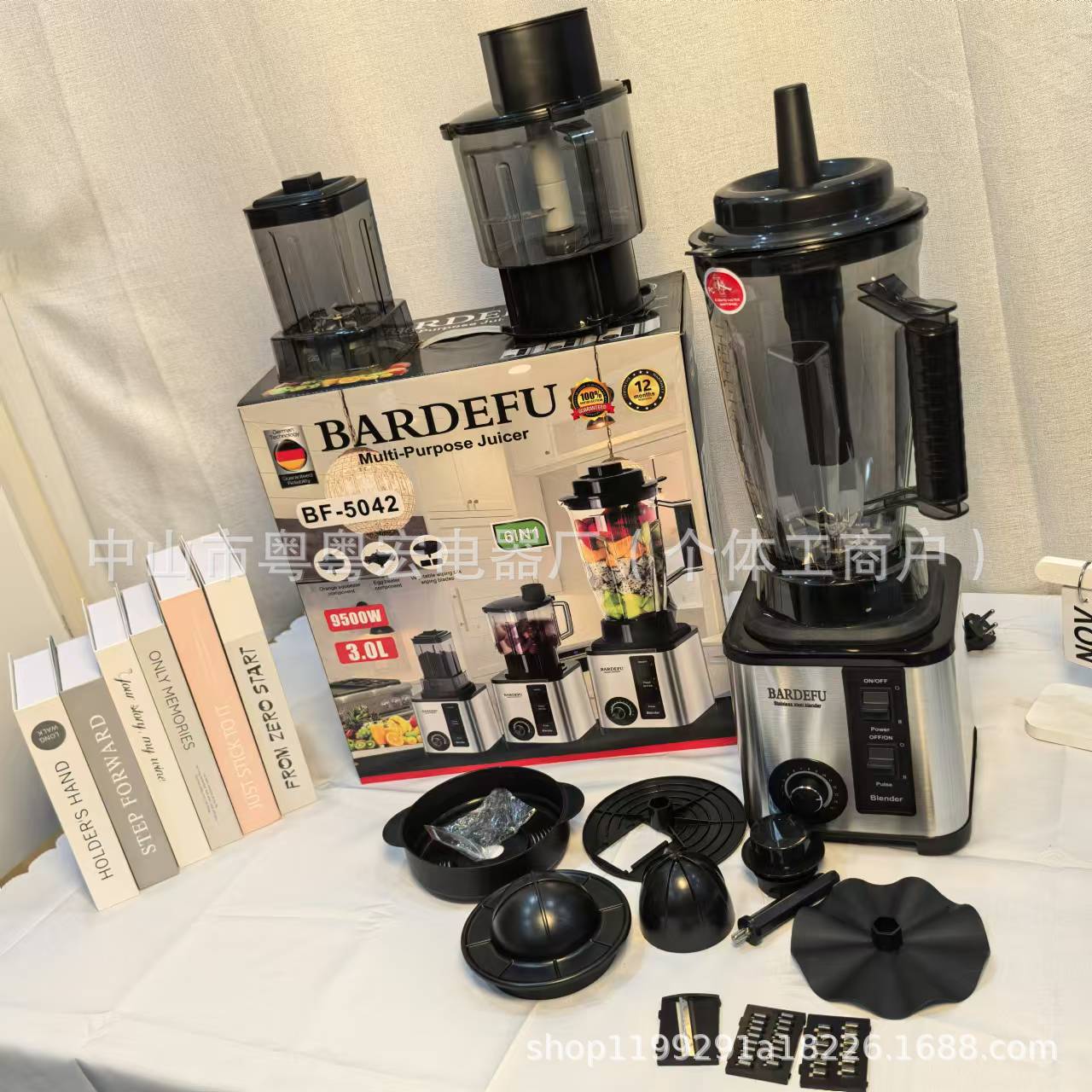 3L8in1blender cross-border North American and European stainless steel large-capacity metal blender, meat grinder, juicer pic 5