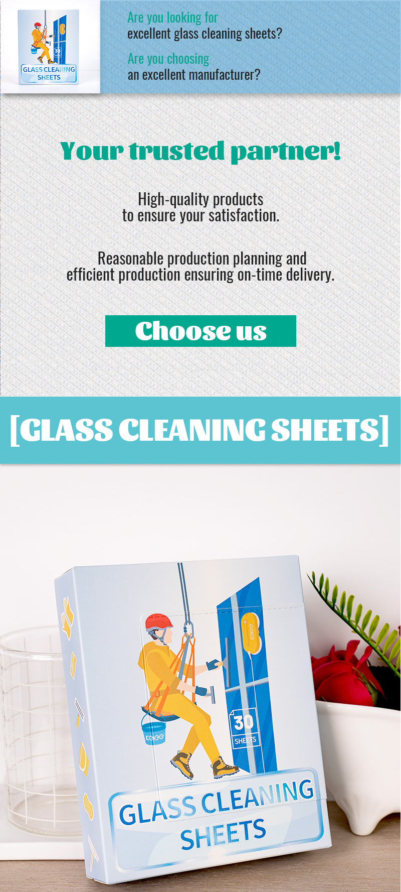 Glass water tablet cleaning liquid, concentrated glass cleaner, English packaging, direct sales from the manufacturer, solid oil stain removal cleaning tablets pic 1