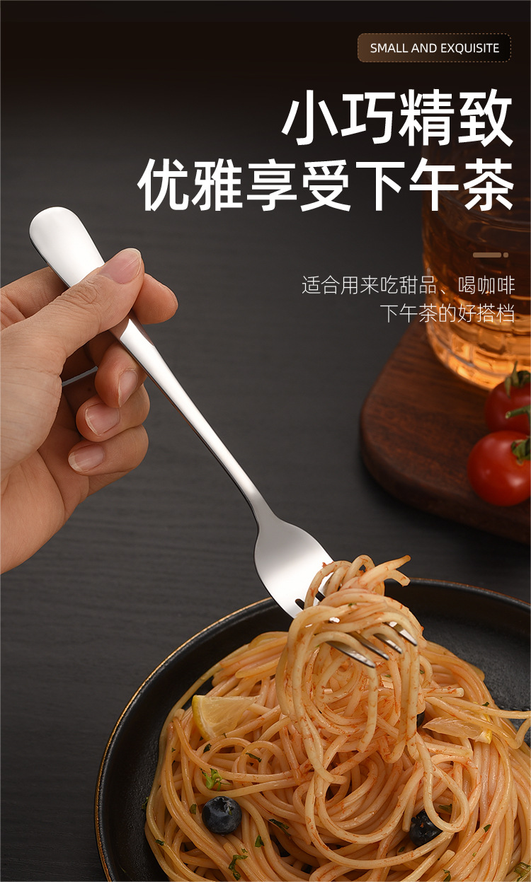 1010系列不锈钢刀叉勺西餐具牛排刀叉勺套装冰勺搅拌勺披萨牛油刀详情6