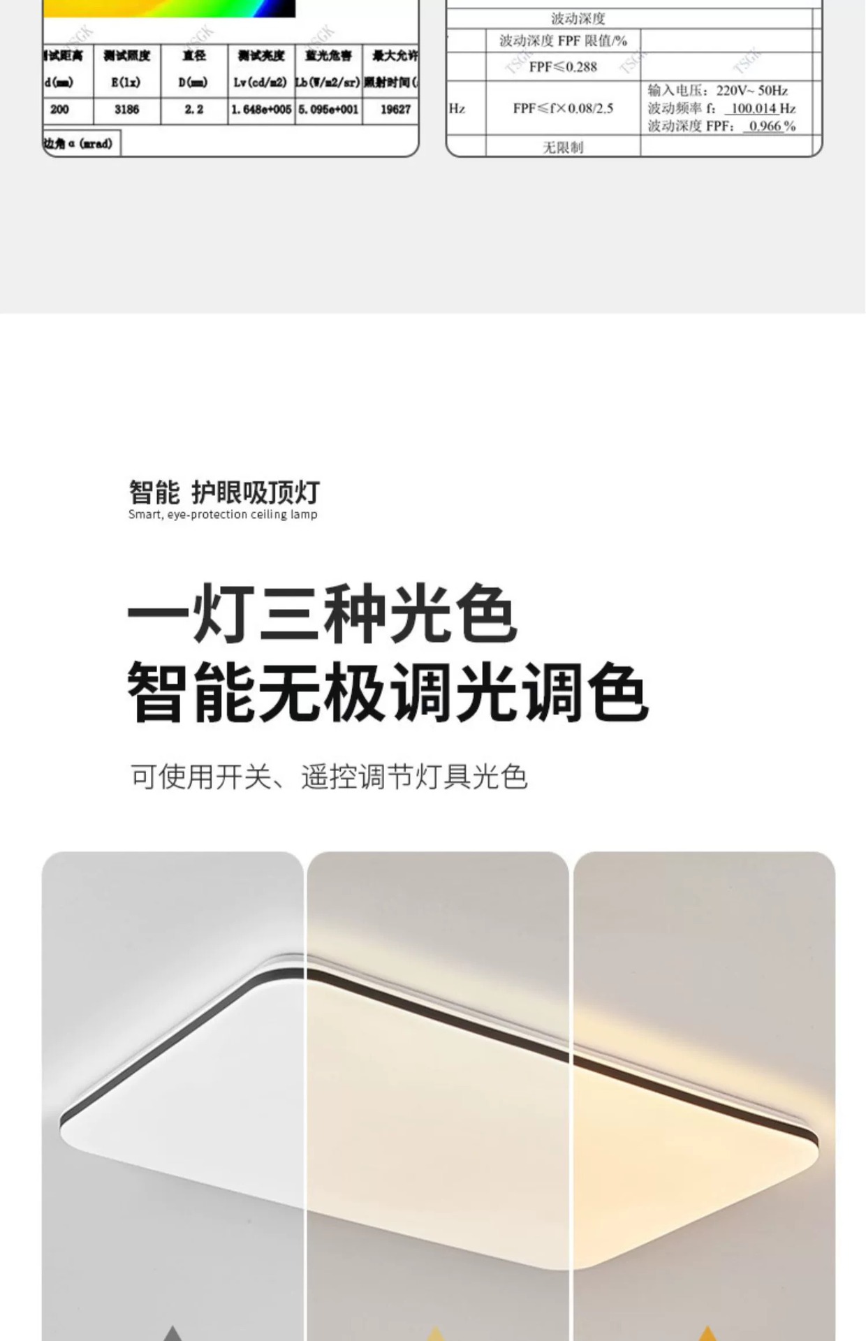 led吸顶灯长方形客厅灯办公室简约现代大气大灯卧室主灯灯具大全详情14